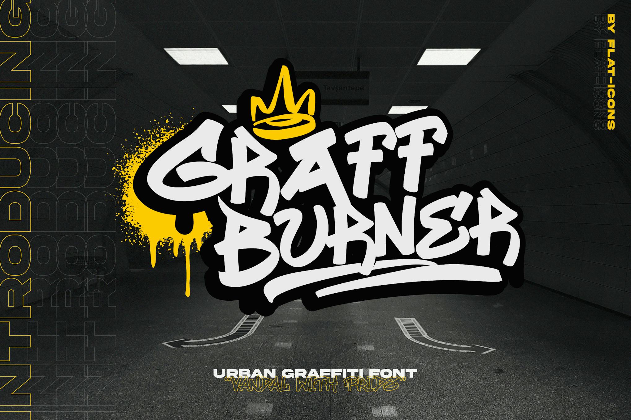 Imagen de portada de Urban Graffiti Font (fuente)