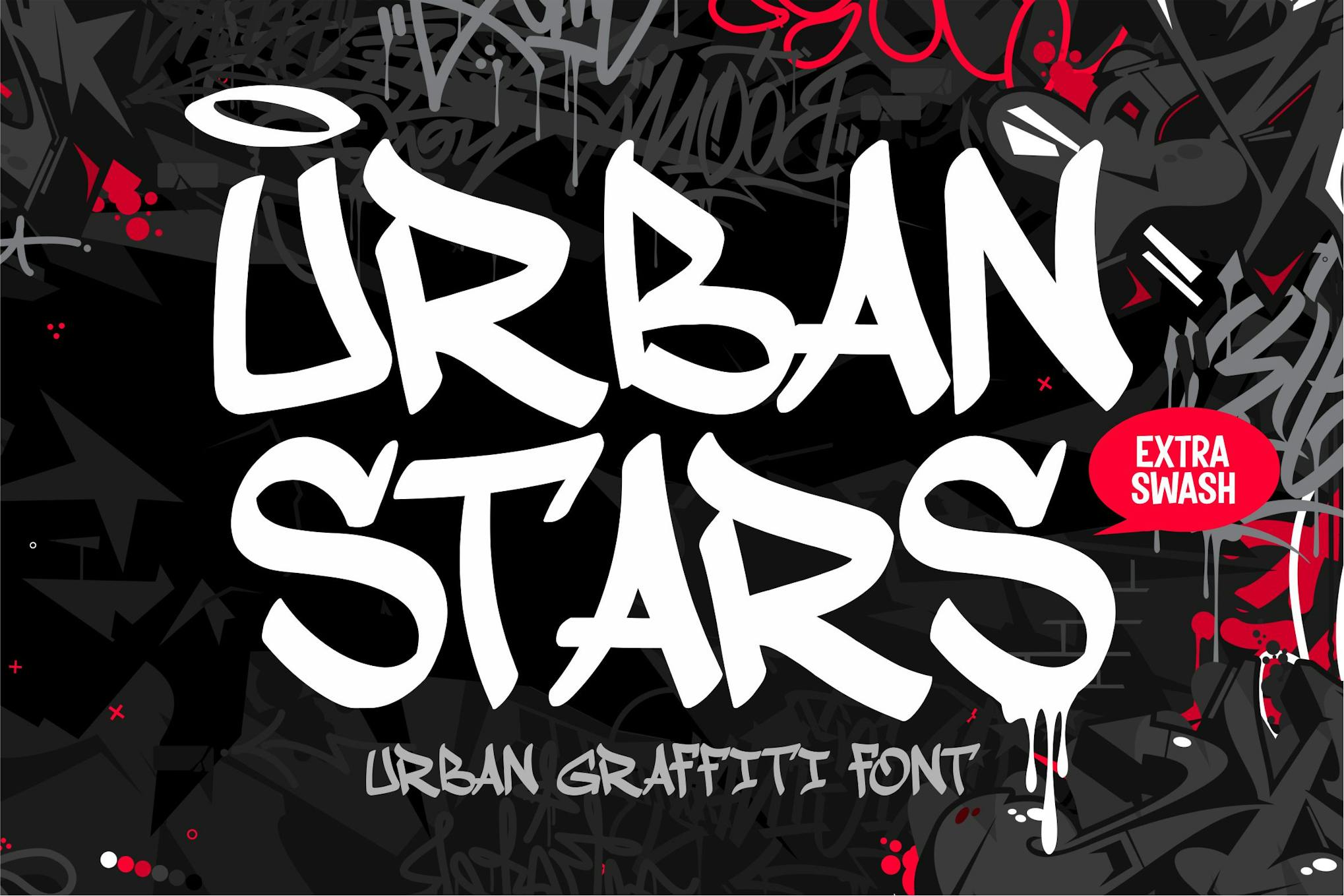 Imagen de portada de Urban Stars - Graffiti Tag Font (fuente)