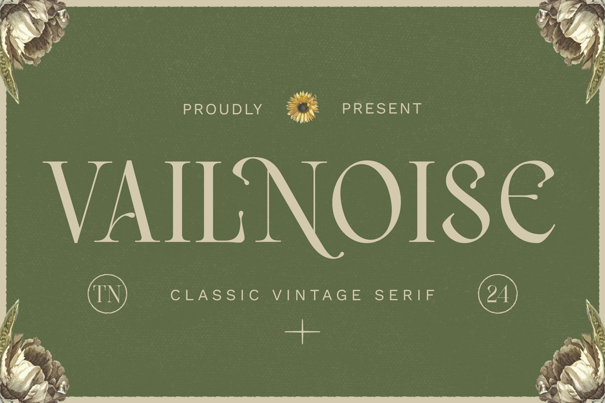 Imagen de portada de Vailnoise - Classic Vintage Serif (fuente)