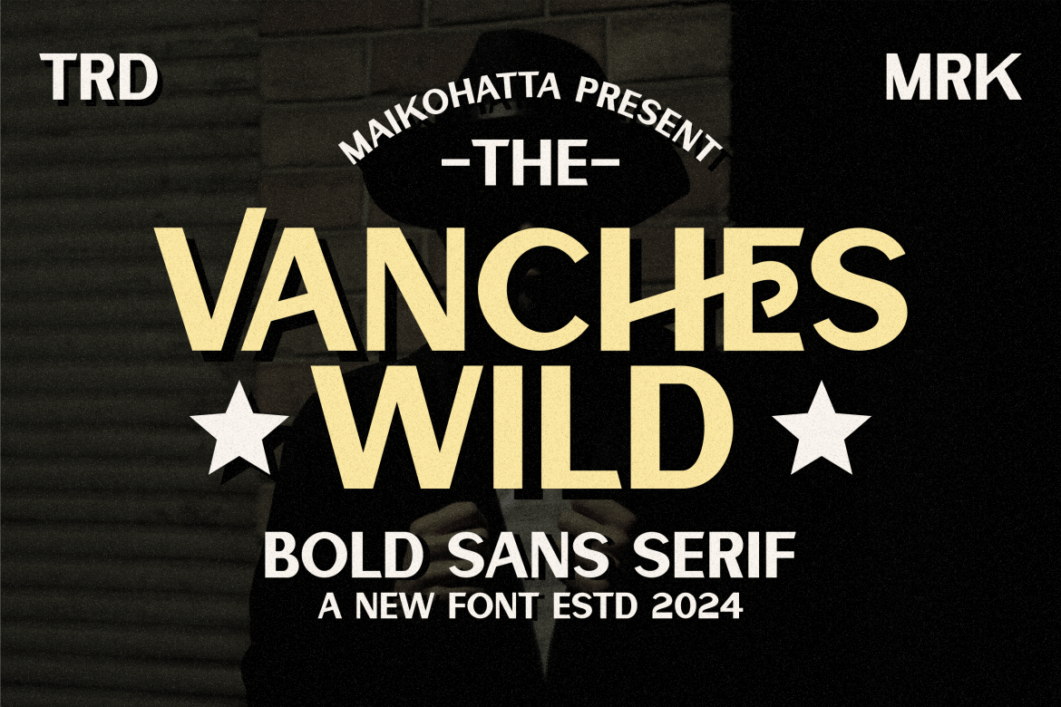 Imagen de portada de Vanches Wild - Bold Sans Serif (fuente)