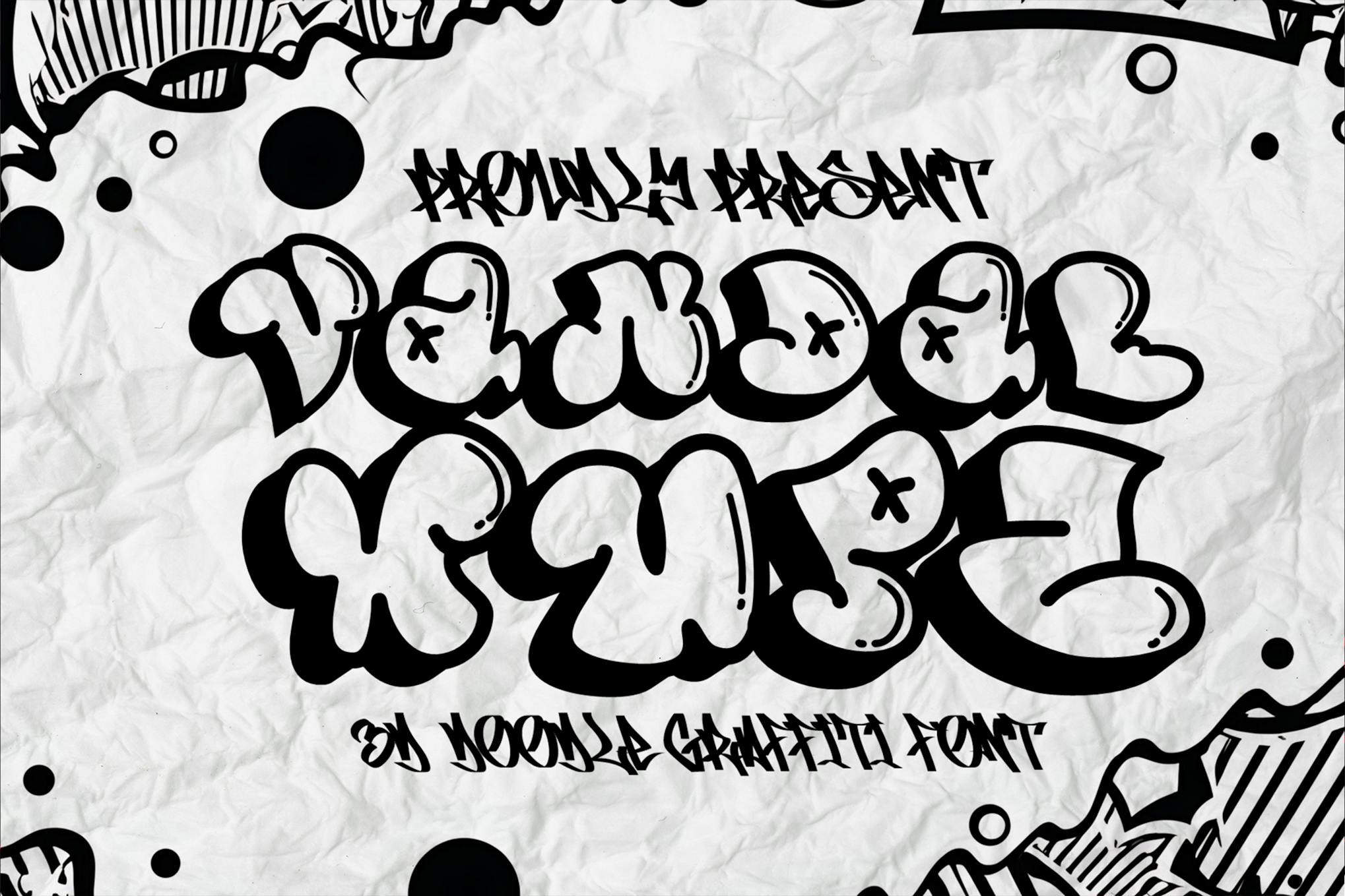 Imagen de portada de Vandal Wupz - Doodle Graffiti Font (fuente)