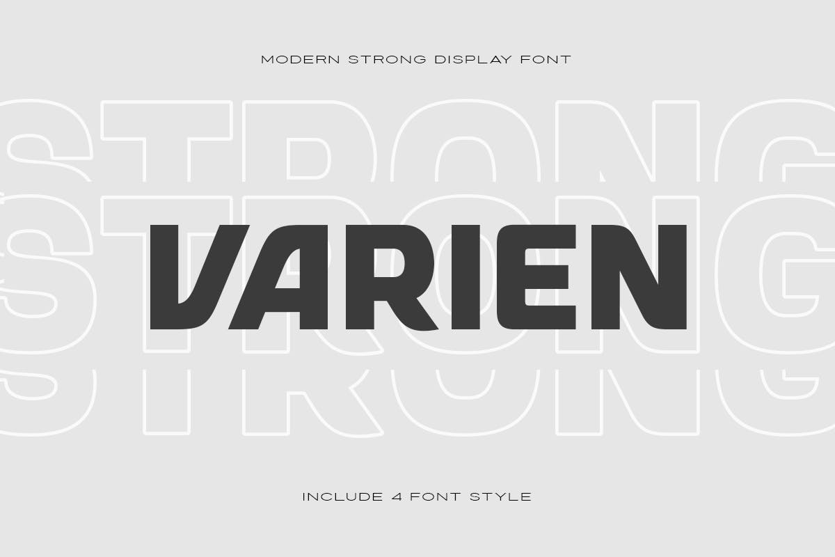 Imagen de portada de VARIEN - Modern Strong Display Font (fuente)