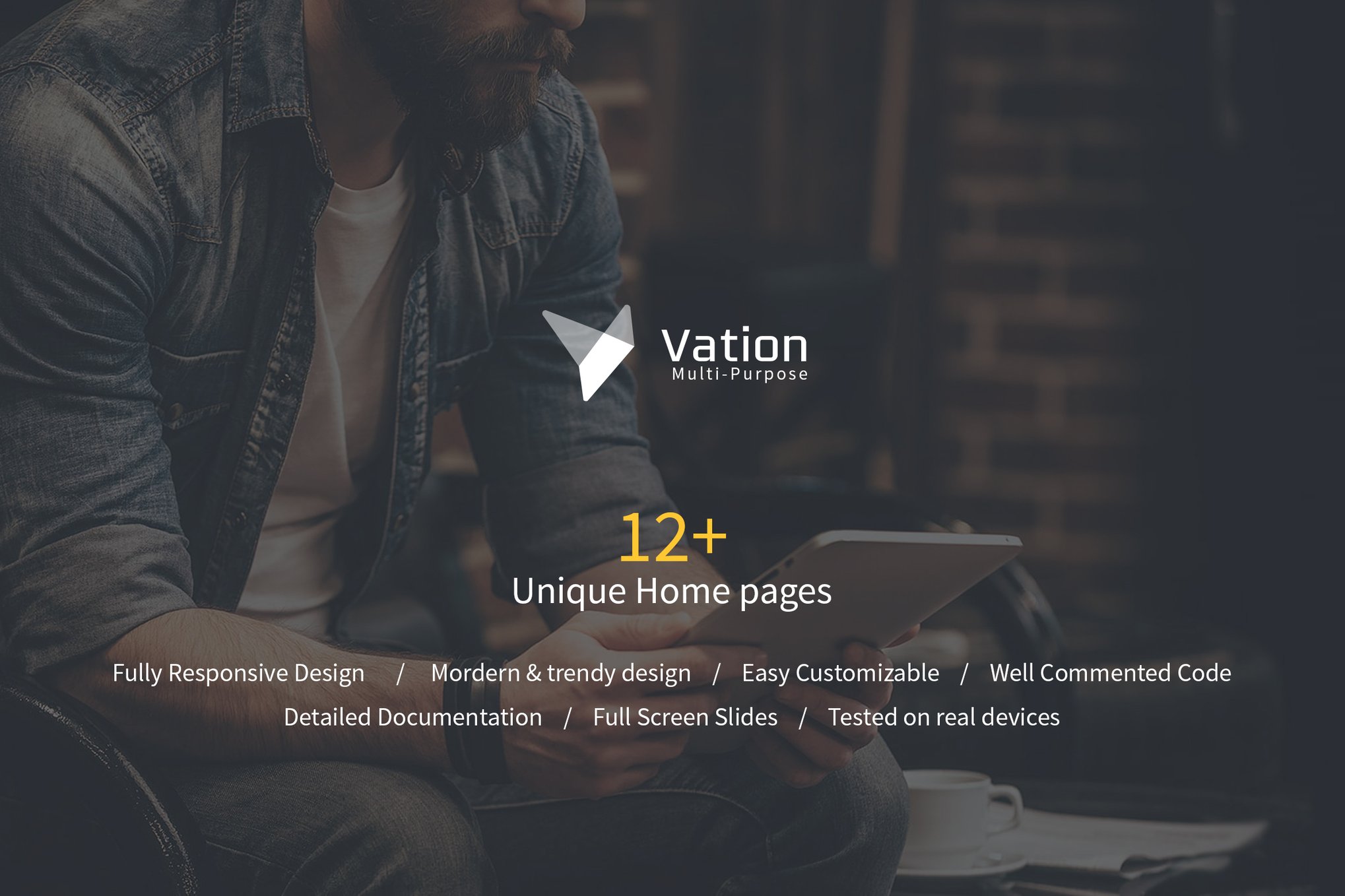 Imagen de portada de Vation | Responsive Multi-Purpose HTML5 Template (plantilla web)
