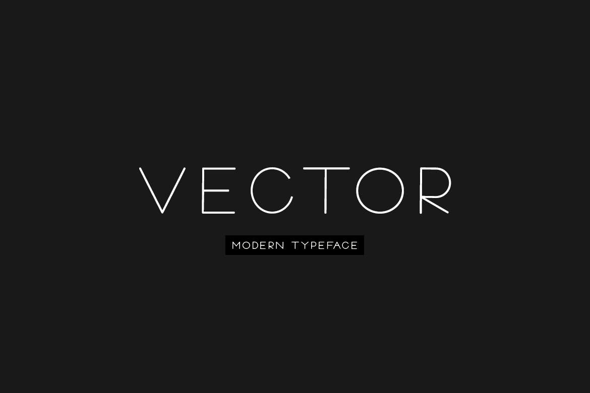 Imagen de portada de VECTOR - Minimal & Modern Typeface (fuente)