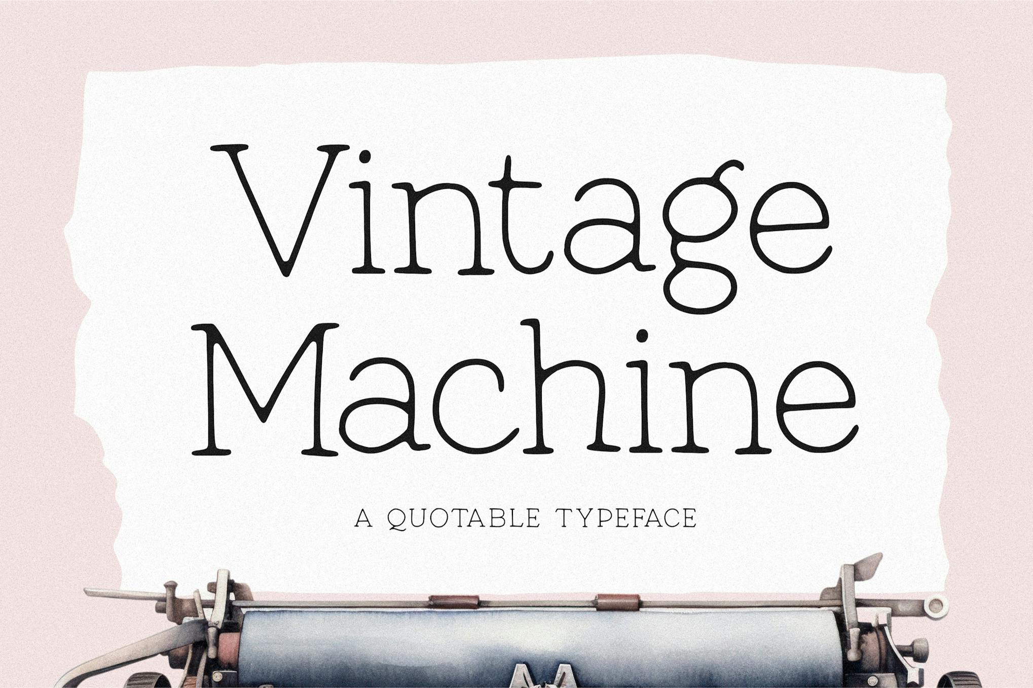 Imagen de portada de Vintage Machine (fuente)