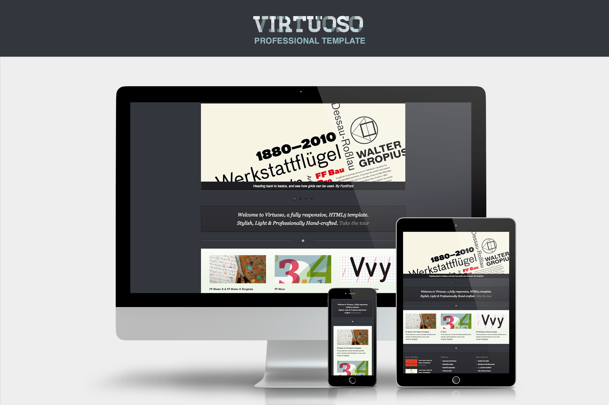 Imagen de portada de Virtuoso Web Template (plantilla web)