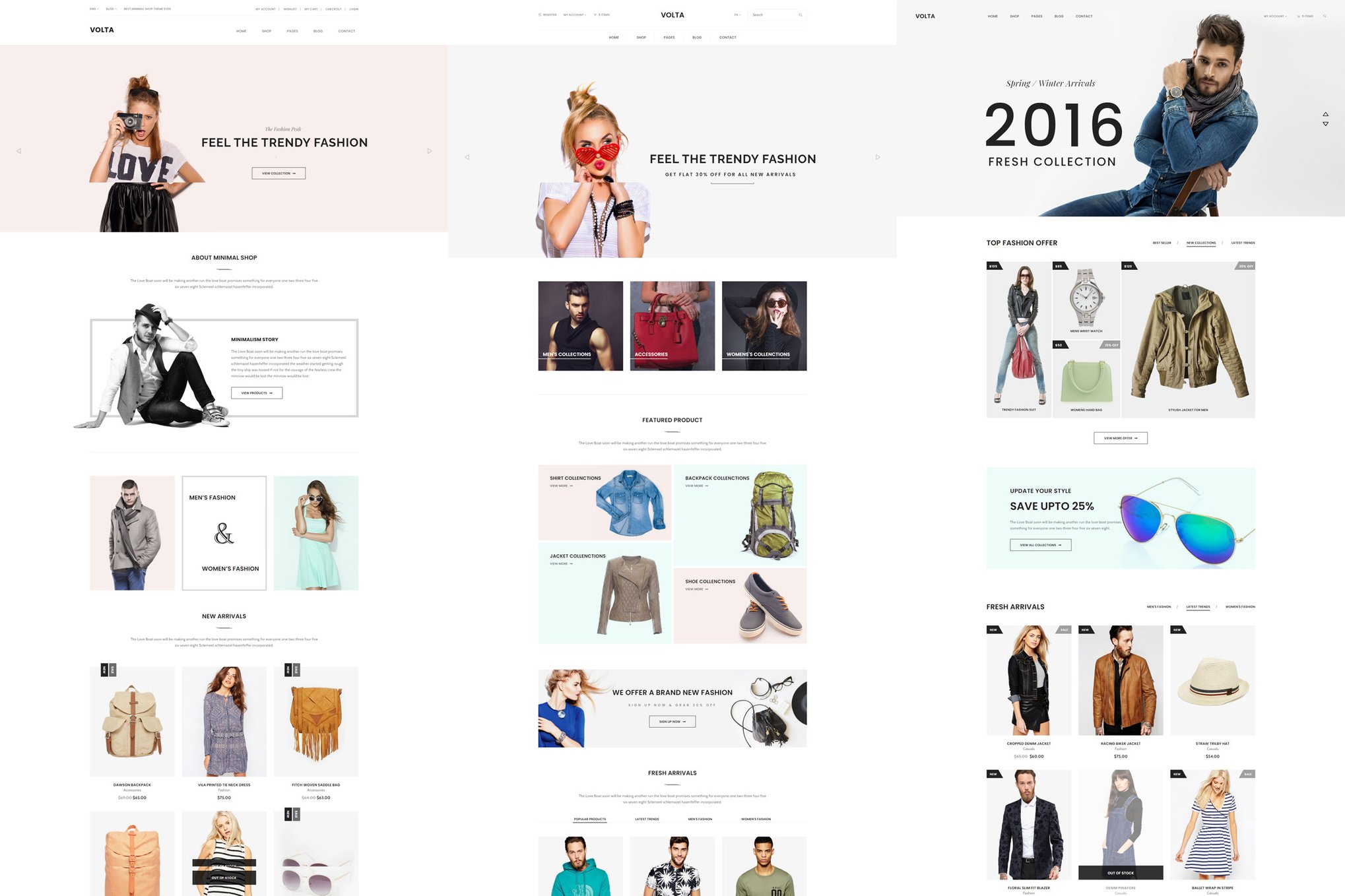 Imagen de portada de Volta - Minimal Shopping HTML5 Template (plantilla web)
