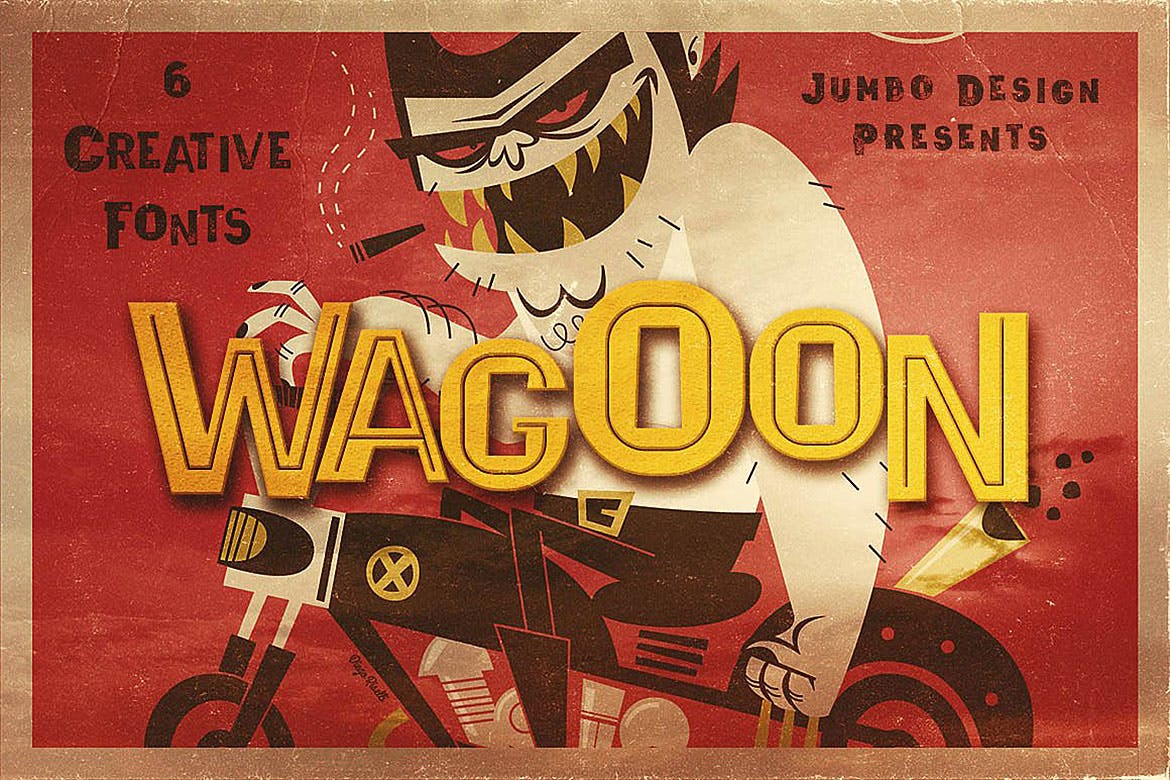 Imagen de portada de Wagoon - Funny Style Font (fuente)