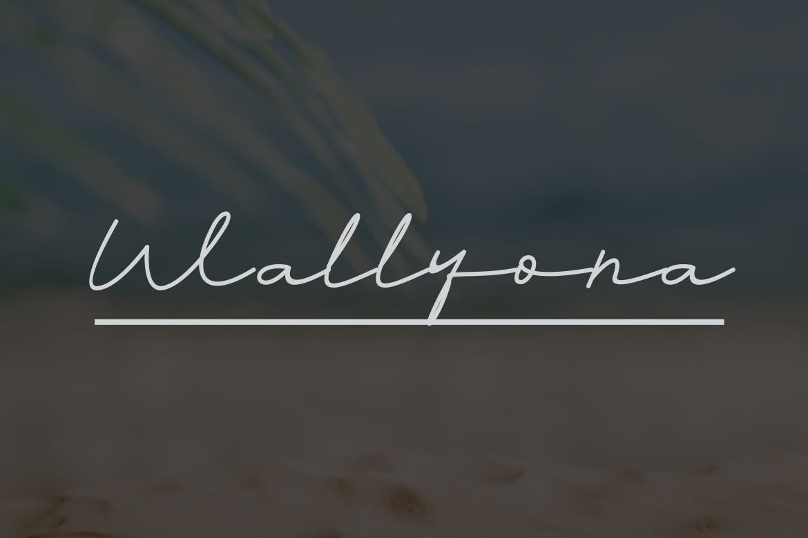 Imagen de portada de Wallyona Font (fuente)