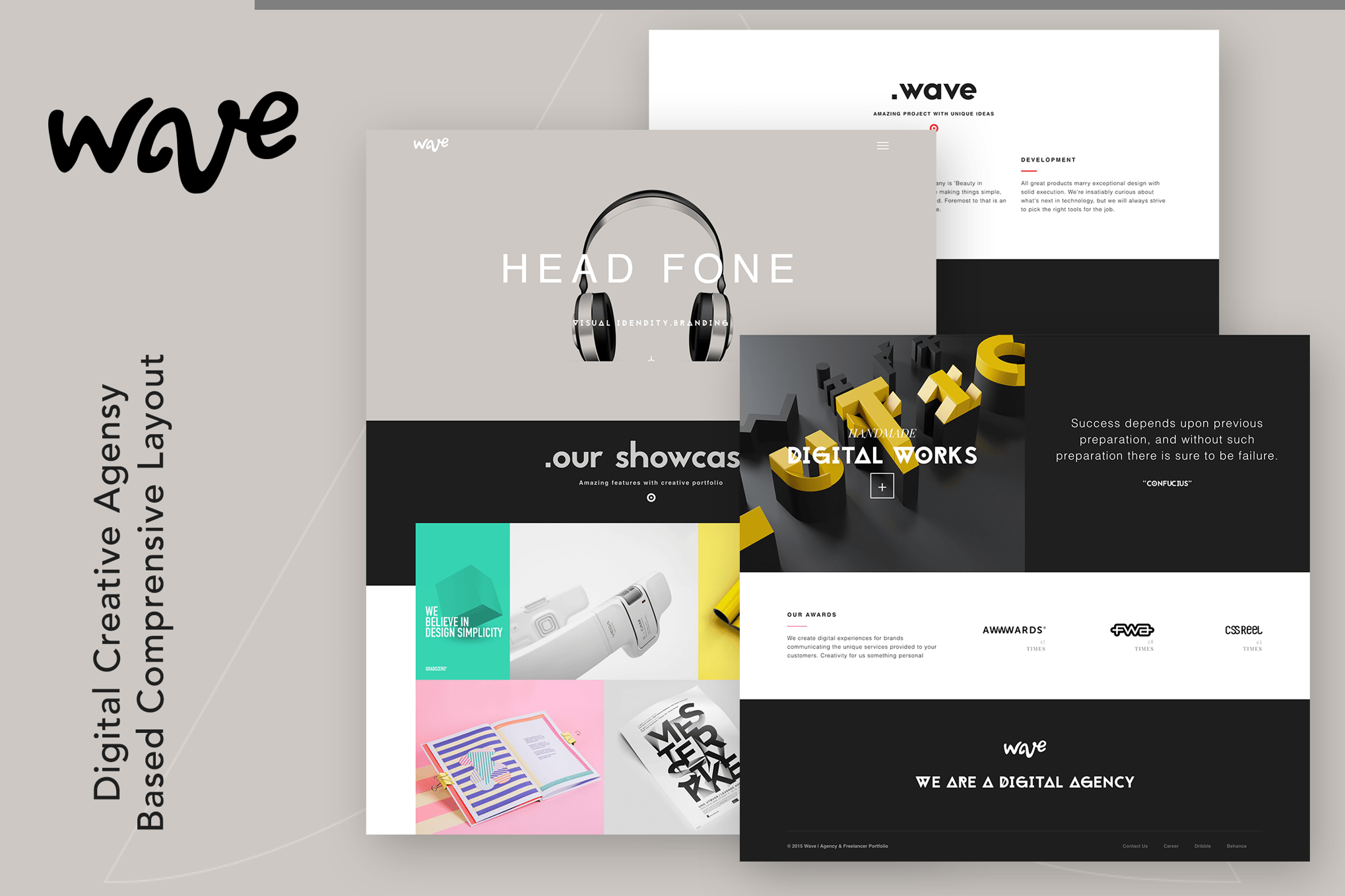 Imagen de portada de Wave | Agency & Freelancer Portfolio (plantilla web)
