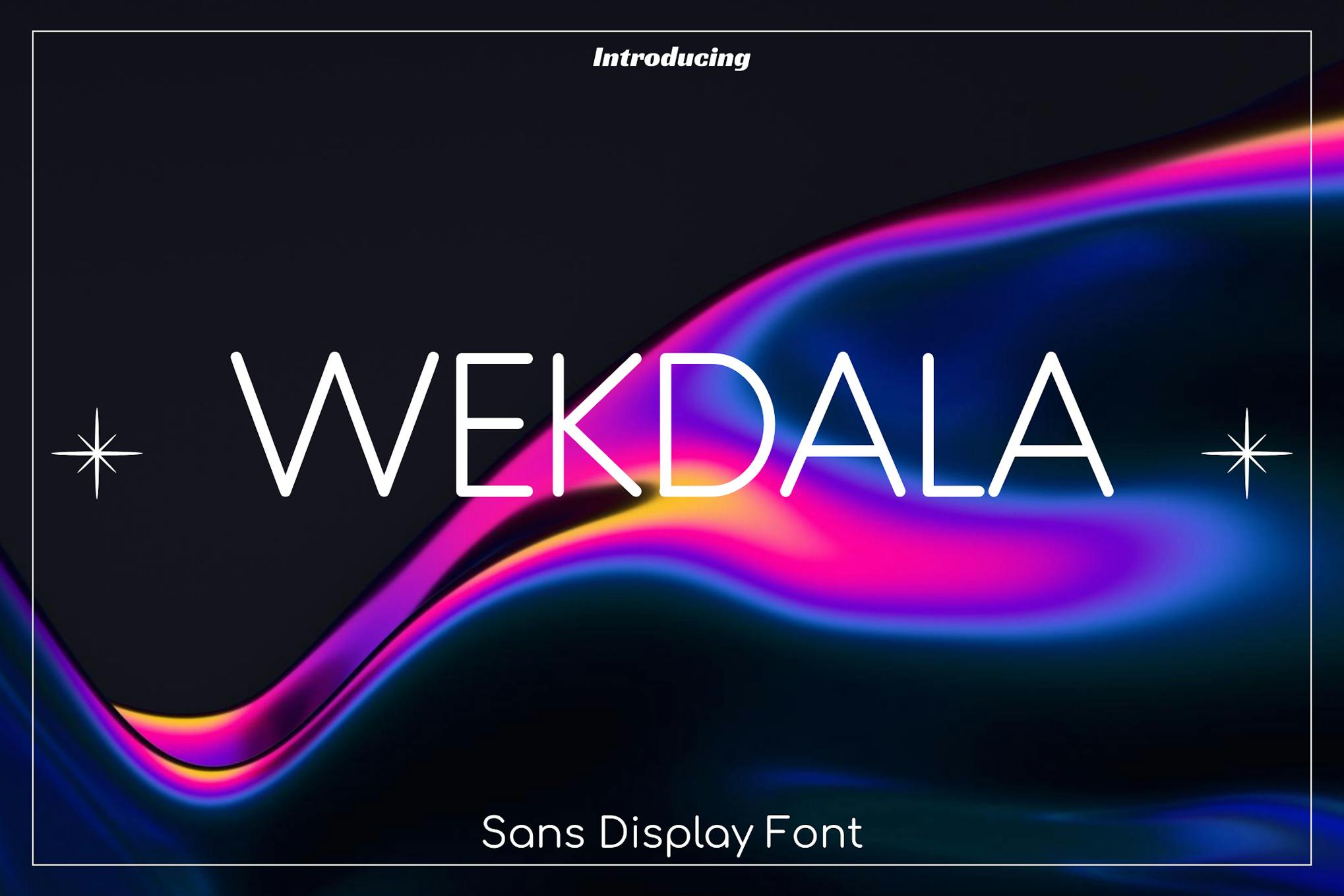 Imagen de portada de Wekdala Sans Font (fuente)