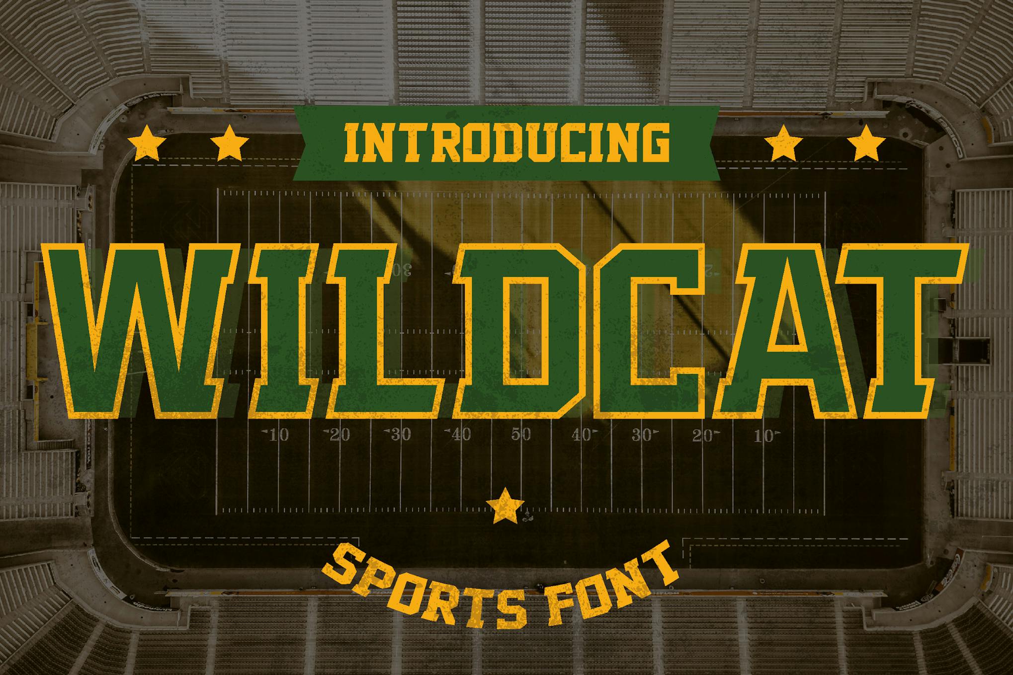 Imagen de portada de Wildcat - Varsity Sport Typeface (fuente)