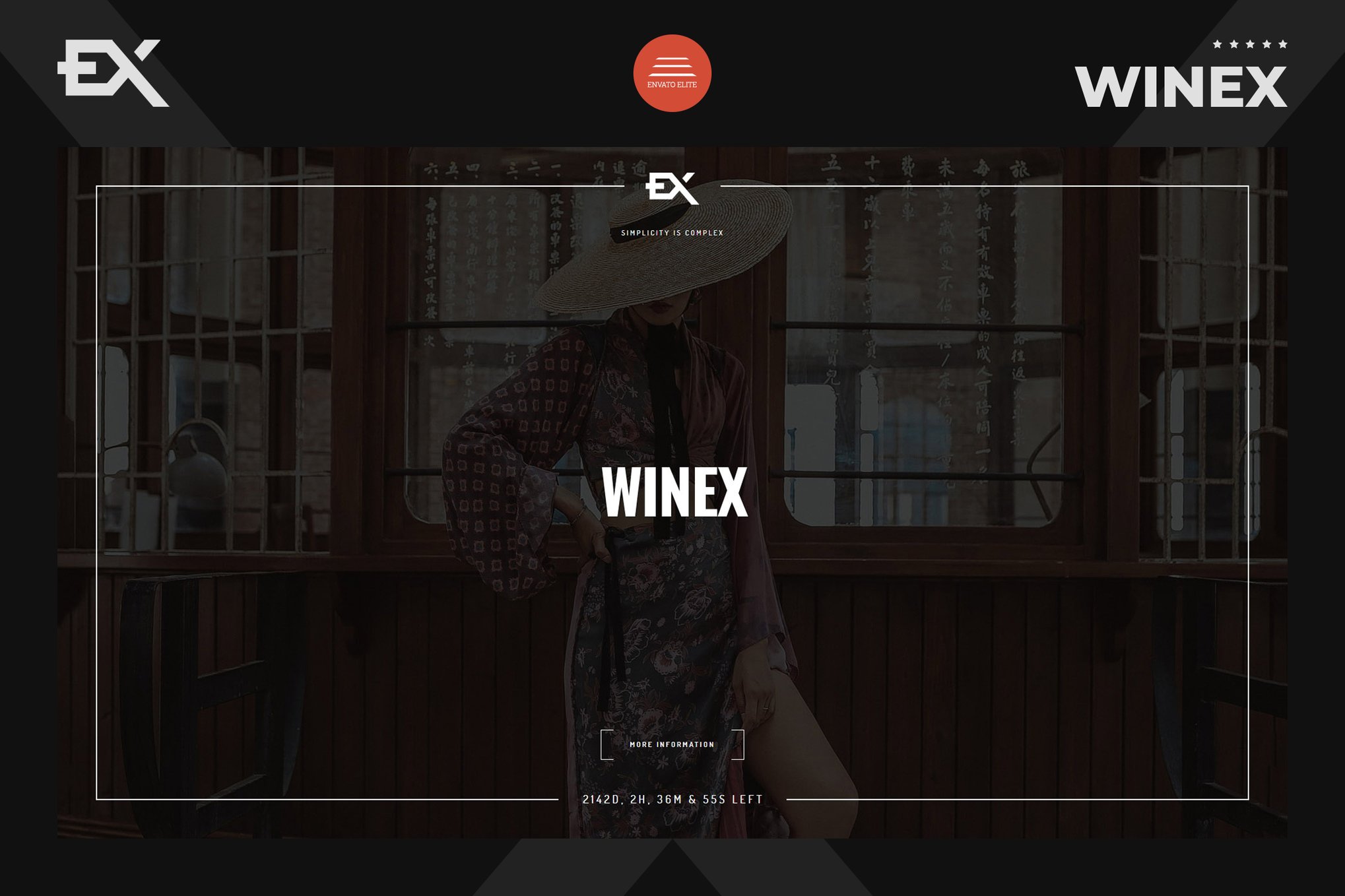 Imagen de portada de Winex - Creative Coming Soon Template (plantilla web)