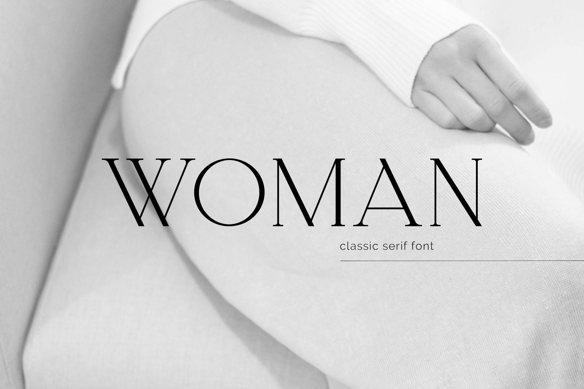 Imagen de portada de Woman Serif Font (fuente)