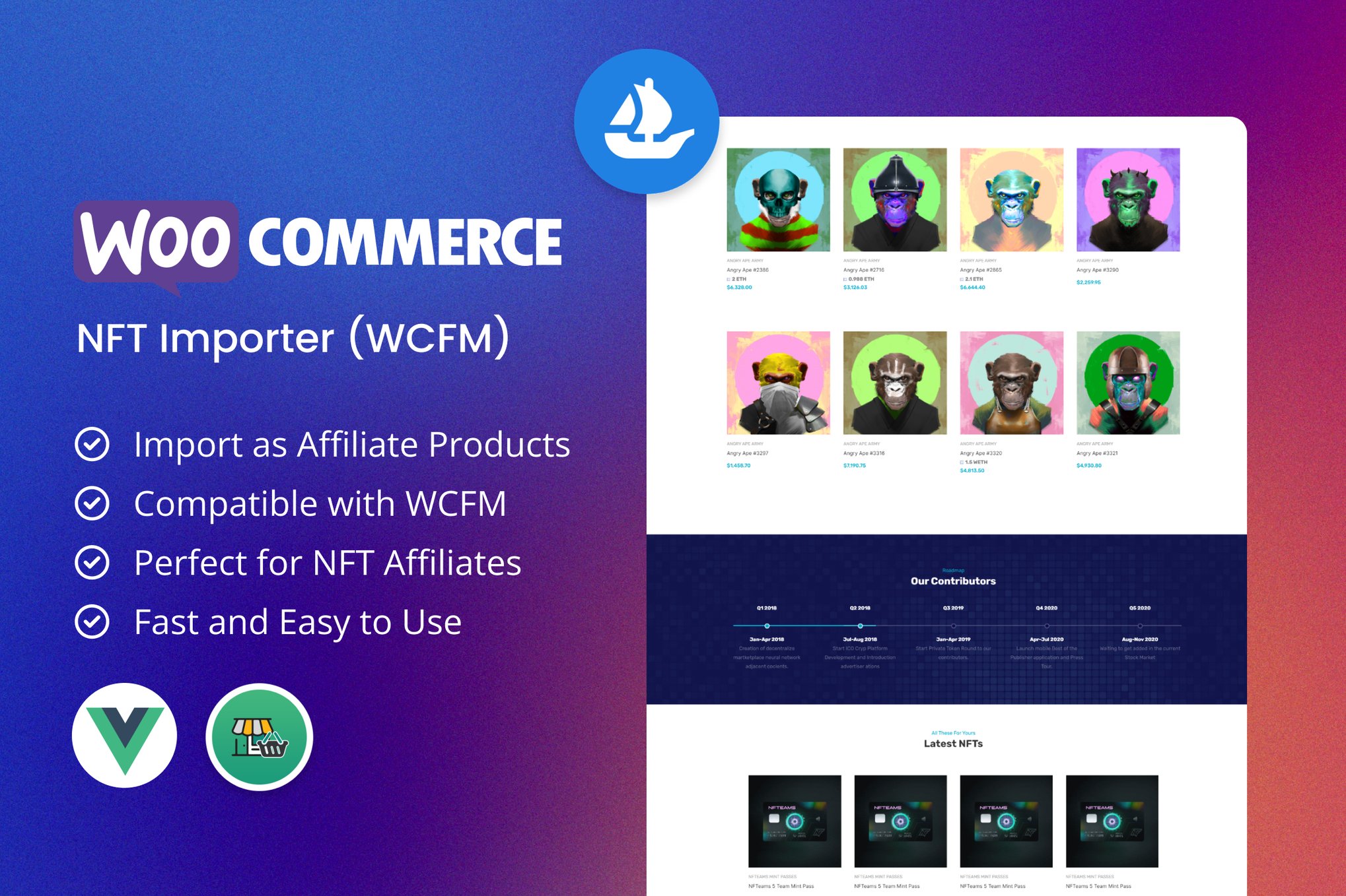 Imagen de portada de WooCommerce NFT Importer - WCFM (Addon) (plugin)