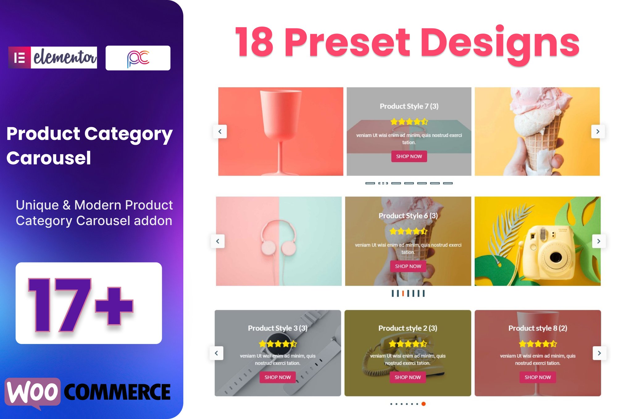 Imagen de portada de WooCommerce Product Category Carousel For Elementor (plugin)