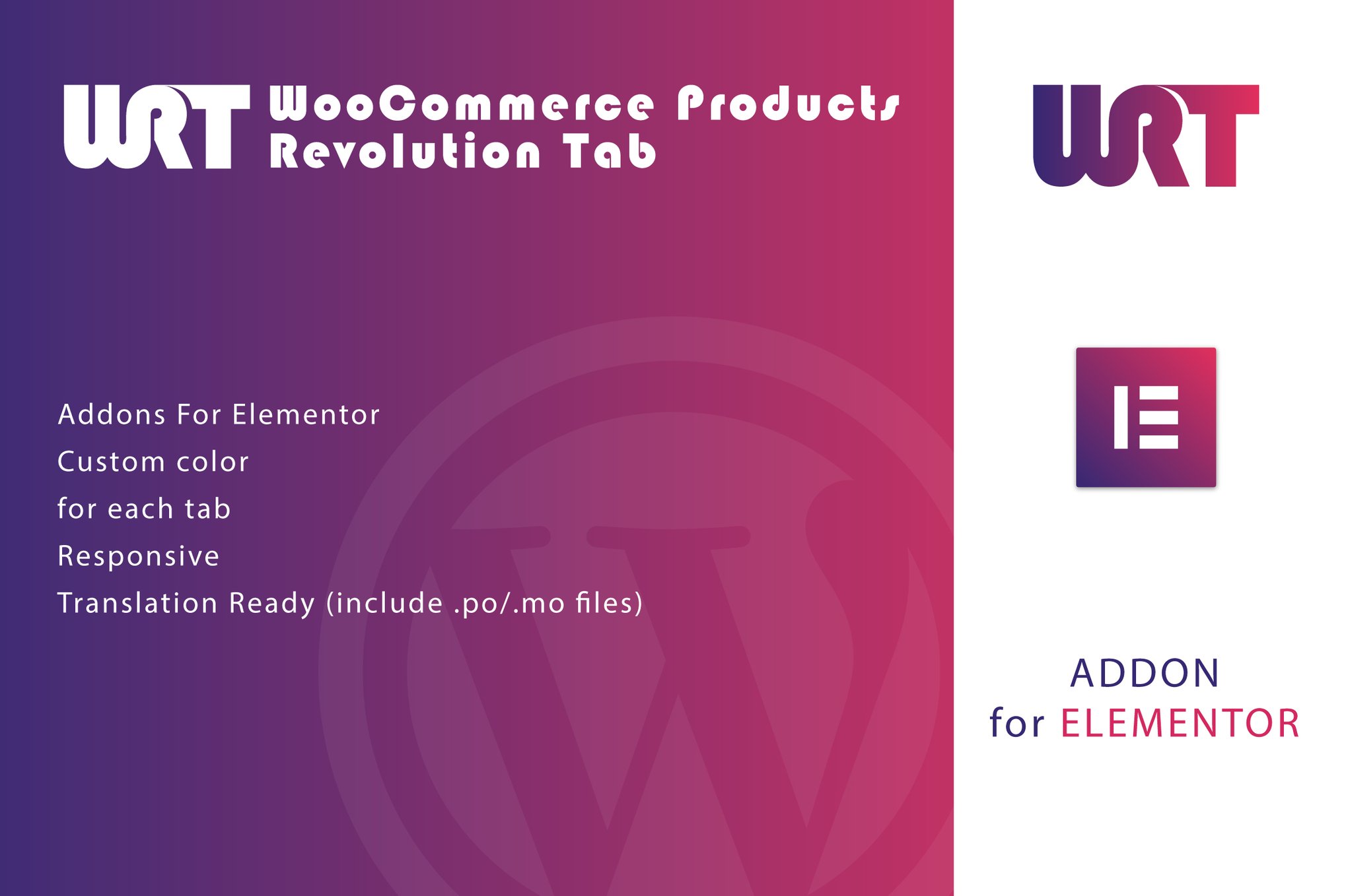 Imagen de portada de WooCommerce Products Revolution Tab for Elementor (plugin)