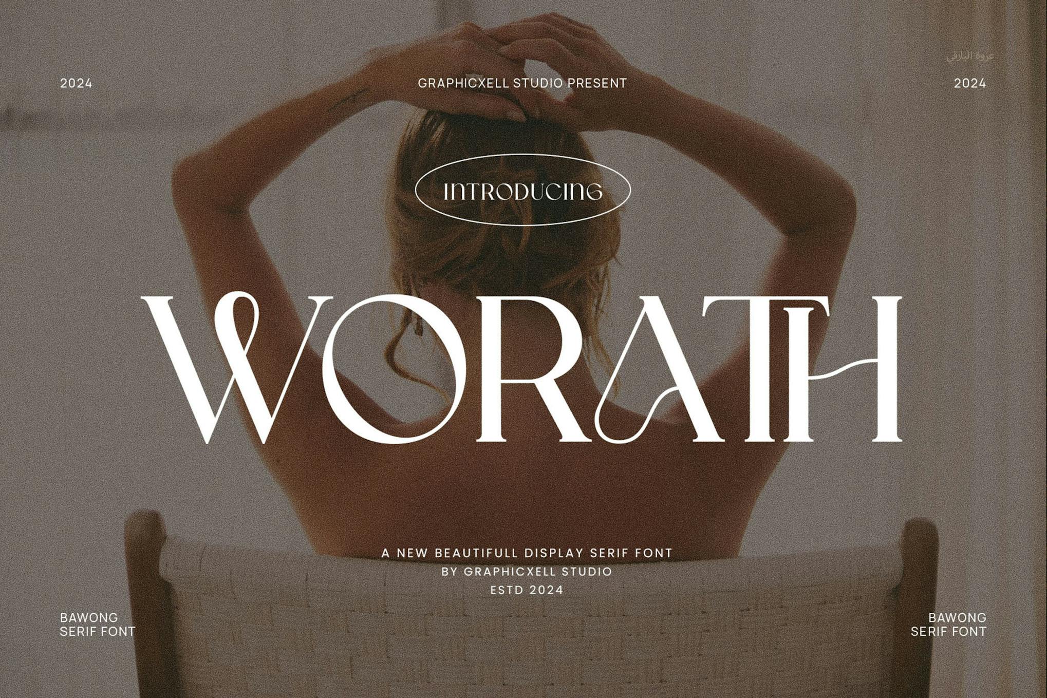 Imagen de portada de Worath Elegant Serif Font Typeface (fuente)