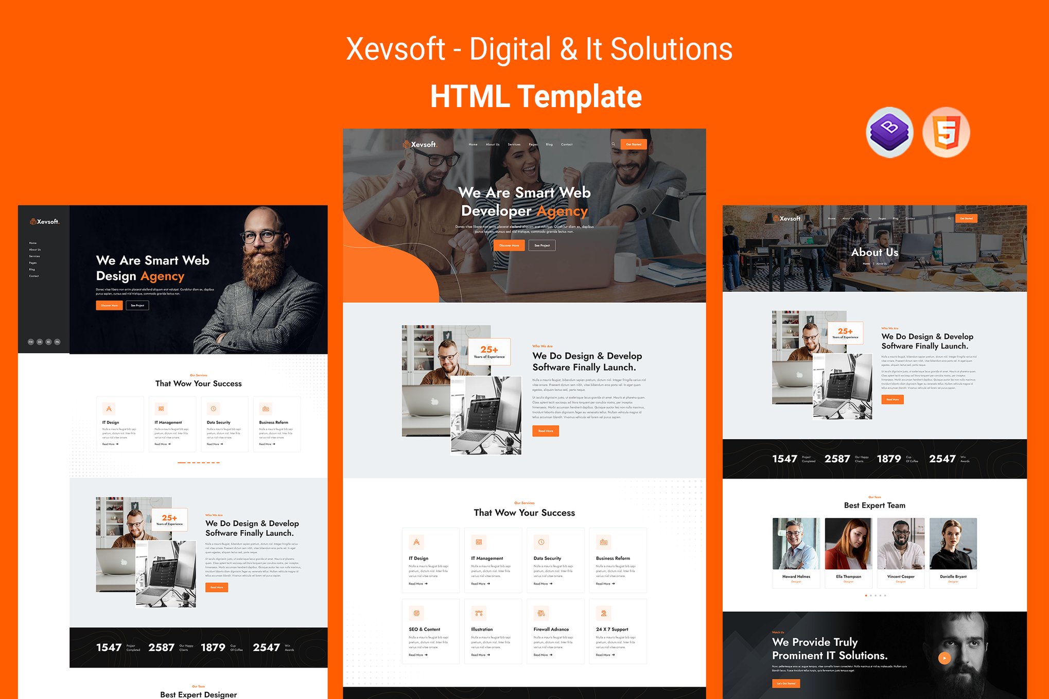 Imagen de portada de Xevsoft - Digital & It Solutions HTML Template (plantilla web)