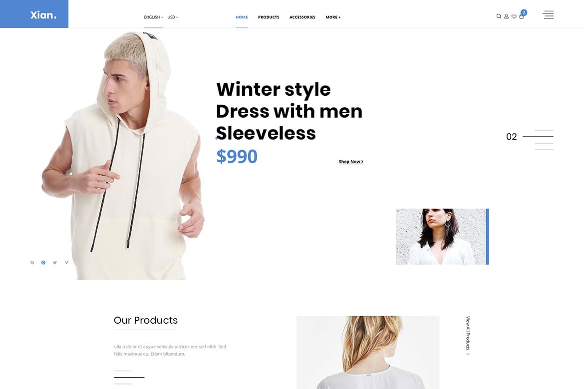 Imagen de portada de Xian - Multipurpose e-Commerce HTML Template (plantilla web)