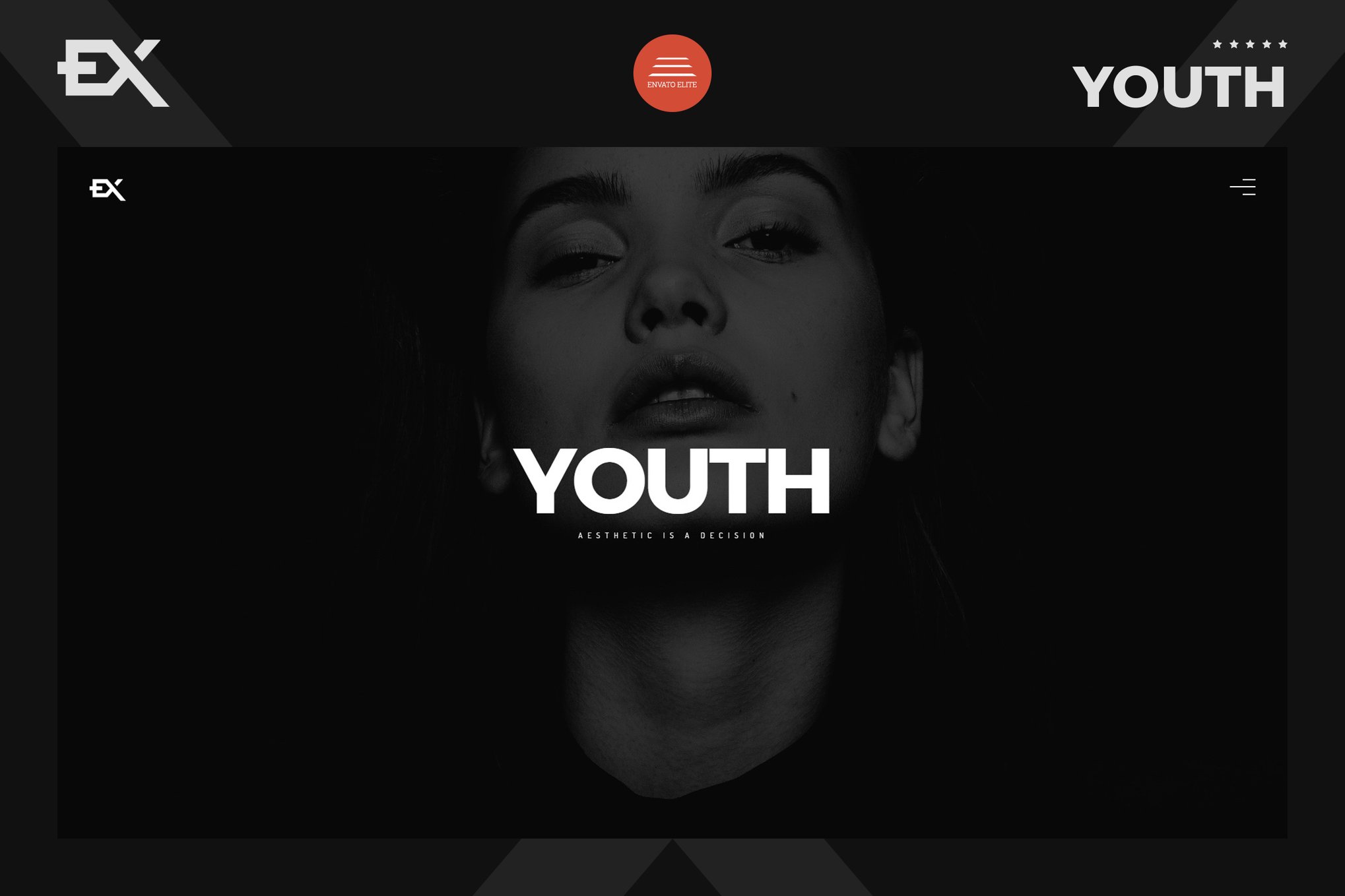 Imagen de portada de Youth - Creative Portfolio Template (plantilla web)