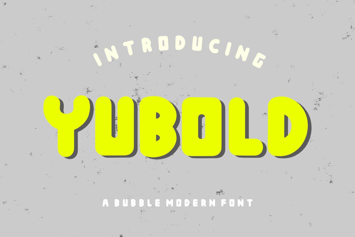 Imagen de portada de Yubold a Bubble Modern Font (fuente)