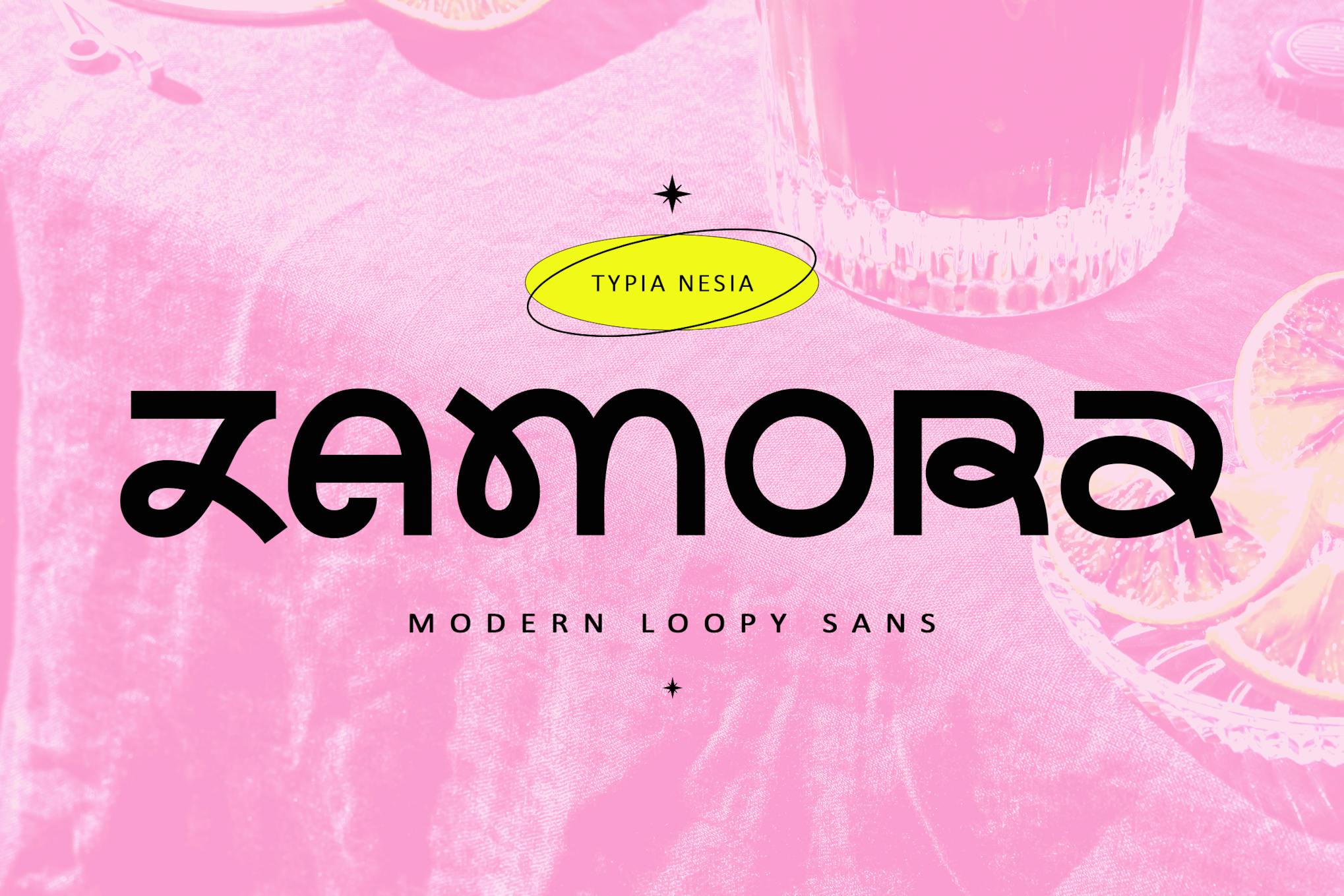 Imagen de portada de Zamora - Modern and Bold Loopy Sans - Logo Font (fuente)