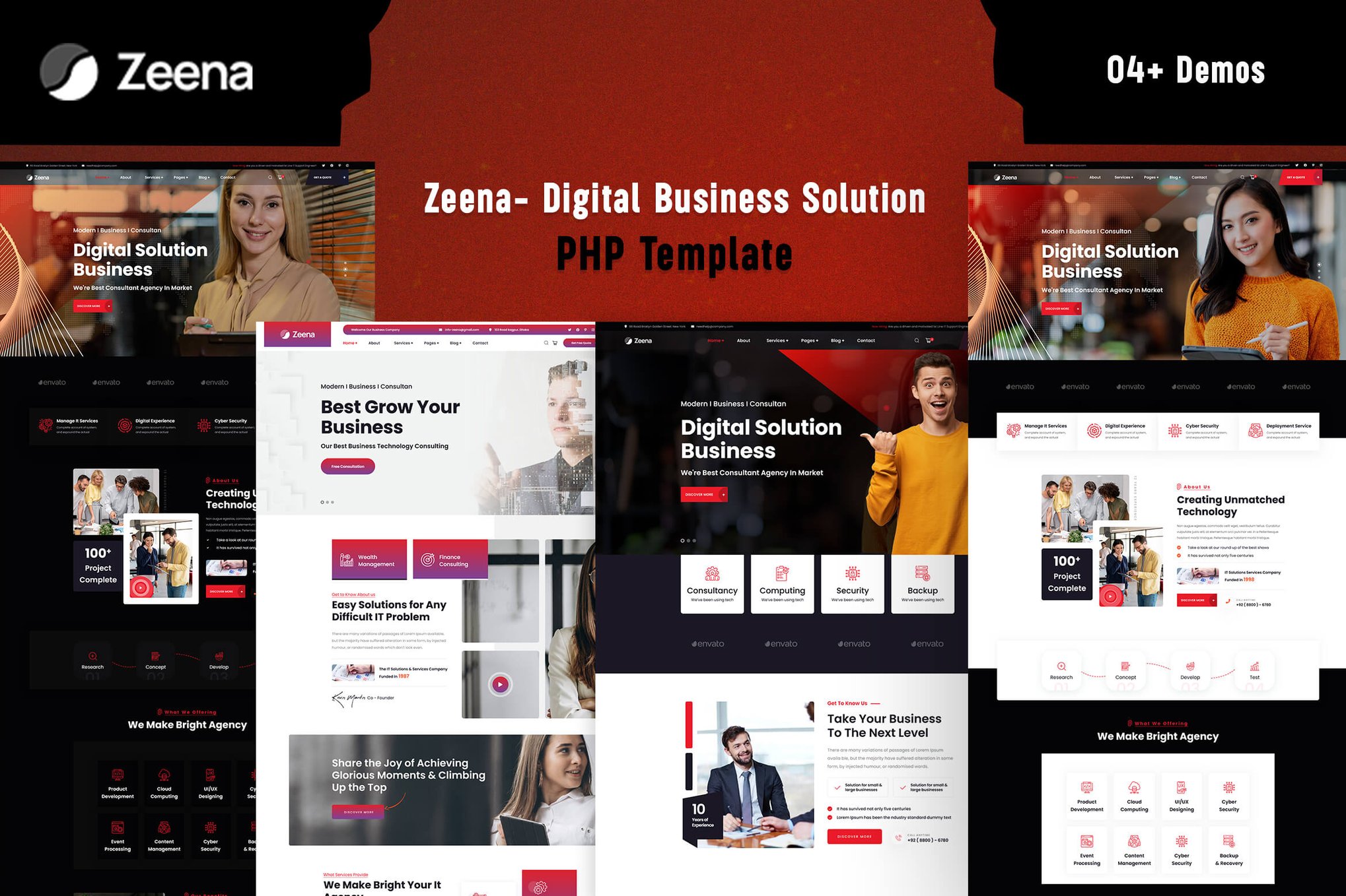 Imagen de portada de Zeena- Digital Business Solution PHP Template (plantilla web)