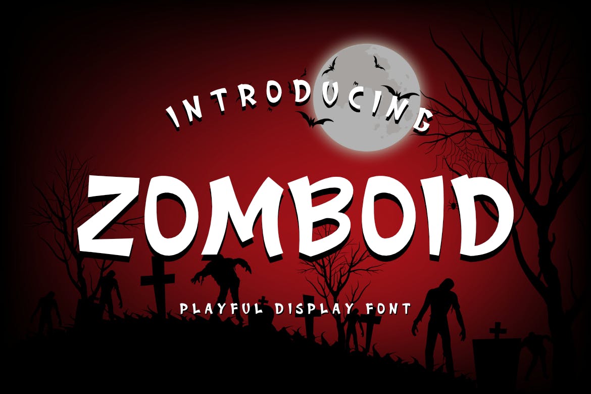 Imagen de portada de Zomboid - Playful & Horror Font (fuente)